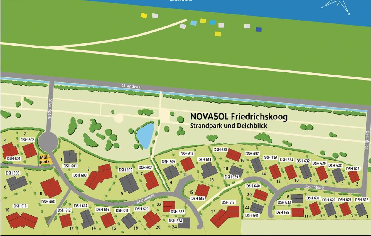 Friedrichskoog-Deichblick 14 Villa Eksteriør billede